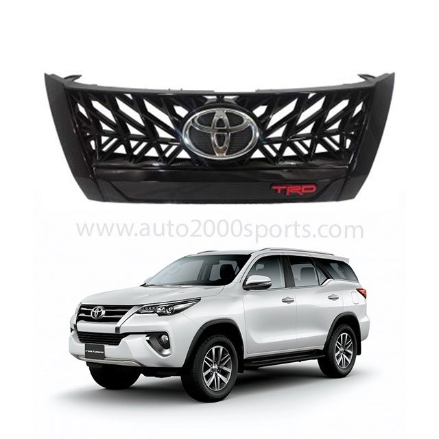 Buy Toyota Fortuner Front Grill TRD V2 Model 2017 2020 2021