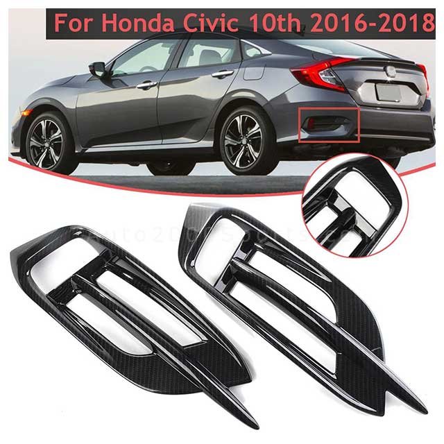 Honda Civic Bumper Reflector Cover 2016-2021