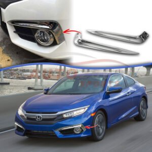 Honda Civic Fog Lamp Trim Big Hockey Style 2016-2020