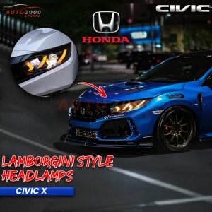 Honda Civic Headlamps Headlights Lamborghini Style 2016-2021