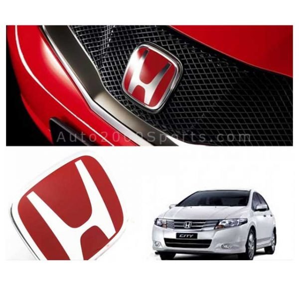 Honda City 2018-2020 Red H Front and Rear Emblem Badge | Lazada PH