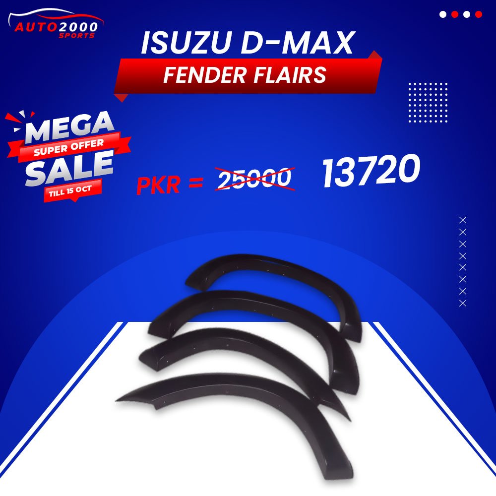 Isuzu D-Max Over Fenders Flairs 2018-2020