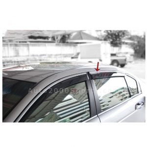 Toyota Corolla Air Press Window Visors Chrome Border 2014-2021