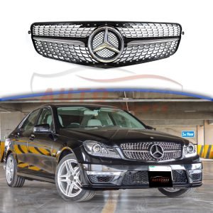 Mercedes-Benz C-Class W204 Front Grill Diamond 2007-2011