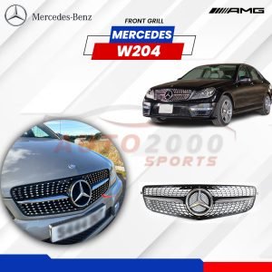 Mercedes-Benz C-Class W204 Front Grill Diamond 2007-2011