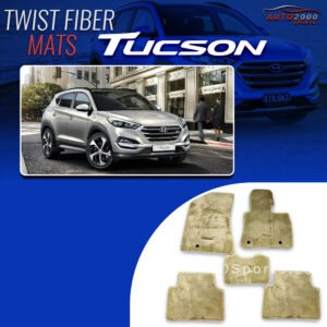 Hyundai Tucson Beige Carpet Mats Twist Fiber 2020-2021
