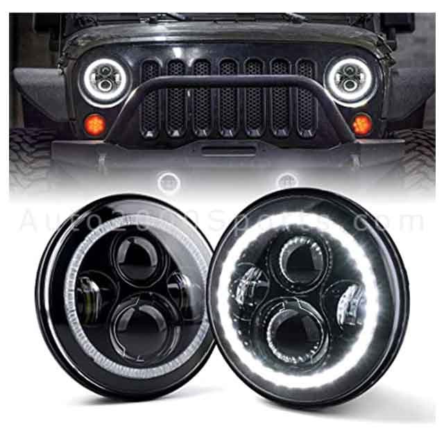 Buy Online UNIVERSAL LED PROJECTOR HEADLIGHTS BIG ROUND