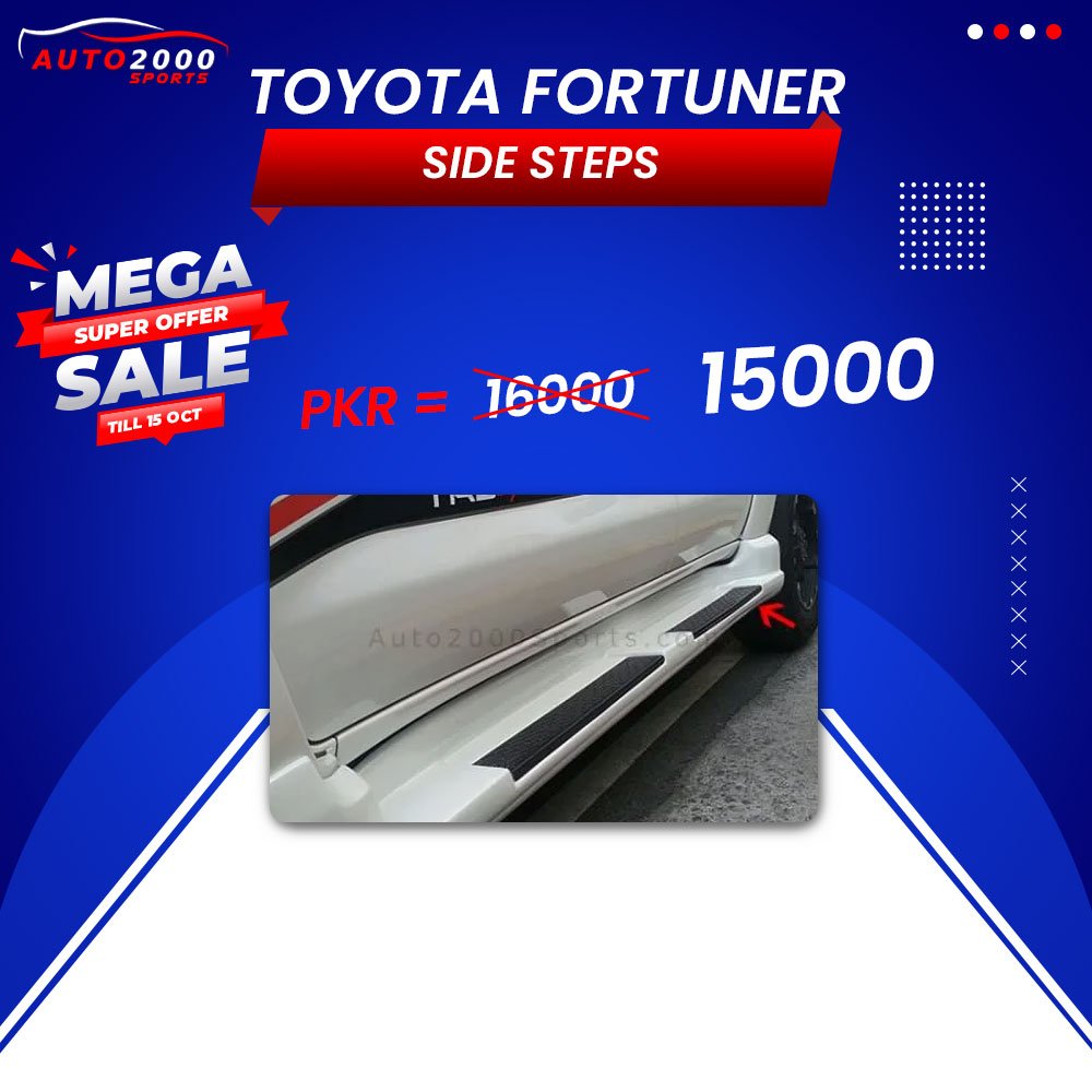 Toyota Fortuner Side Steps AOS 2017-2021