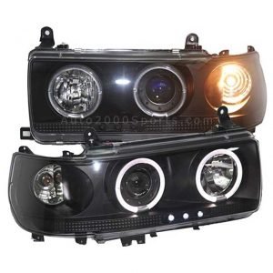 Toyota Land Cruiser FJ80 Headlamp Projector Black 1992-1996