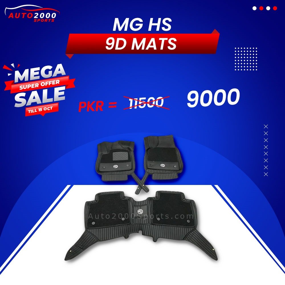 MG HS 9D Max Floor Mats