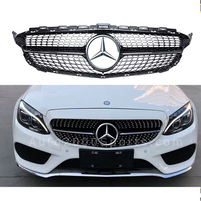 Mercedes Benz C Class W205 Front Grill 2014-2020 - Auto2000 Sports