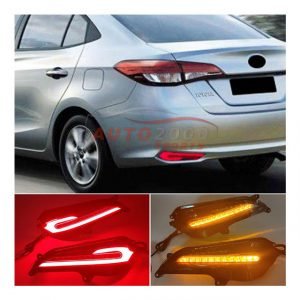 Latest Toyota Yaris Rear Bumper Reflectors Hockey Style 2021-2022