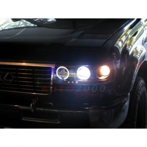 Toyota Land Cruiser FJ80 Black Head Lamps 1992-1996