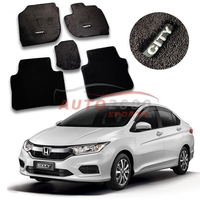 Honda City Twist Fiber Carpet Floor Mats 2022