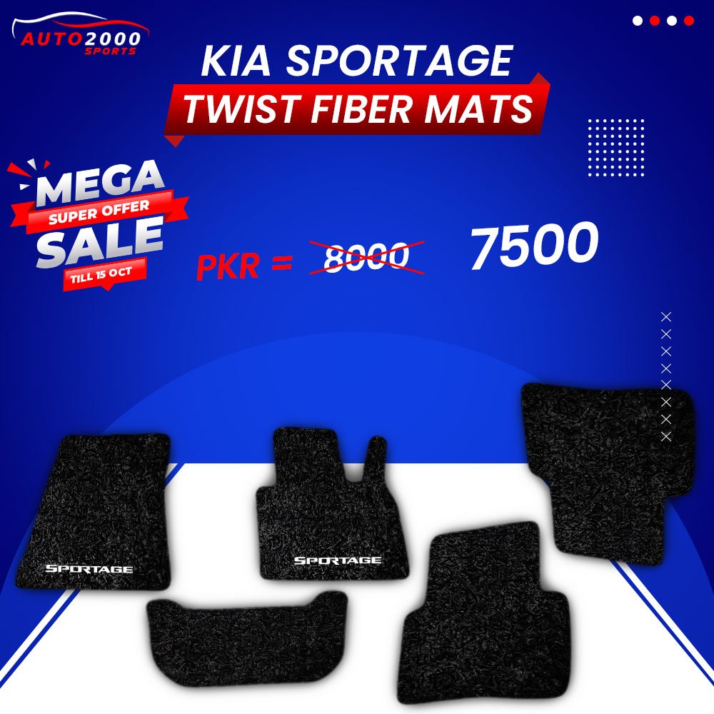 Kia Sportage Twist Fibre Carpet Floor Mats 2022