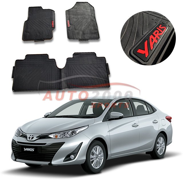 Toyota Yaris Pvc Floor Mats 3 Pieces 2020-2022