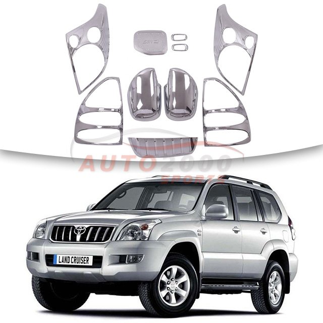 Toyota Land Cruiser Prado FJ120 Chrome Items Kit 2002-2008 