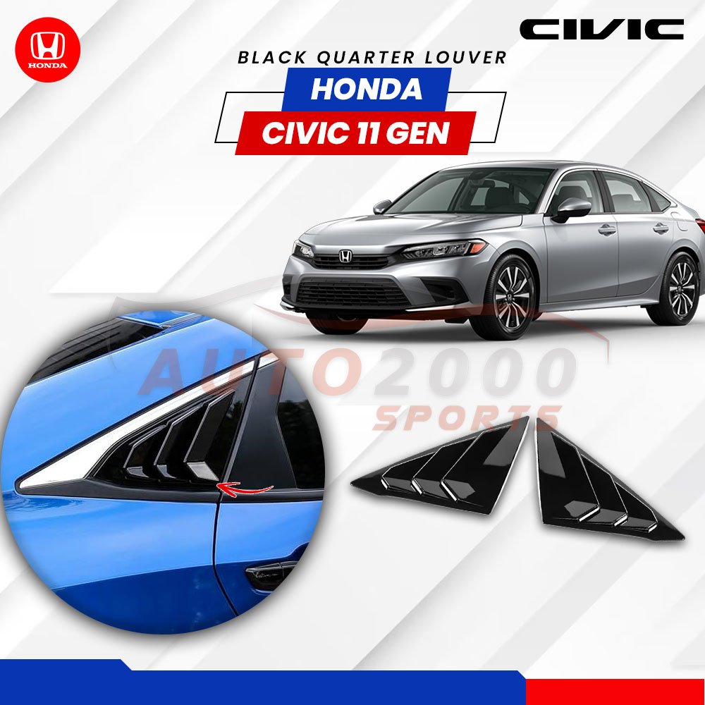 Honda Civic Carbon Fiber Quarter Louver 2022