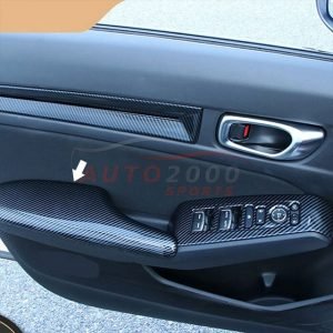 Honda Civic Carbon Door Arm Rest Trim Set 2022