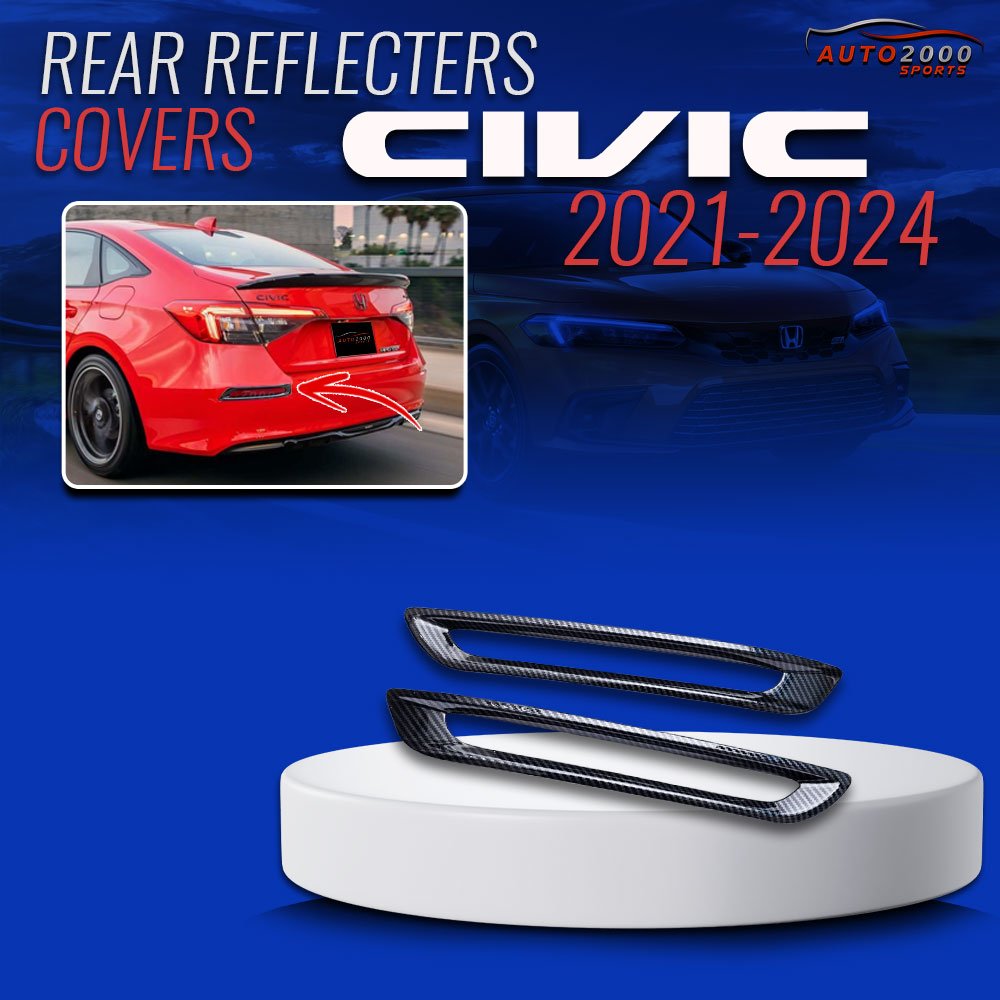 Honda Civic Carbon Fiber Reflector Trims 2022