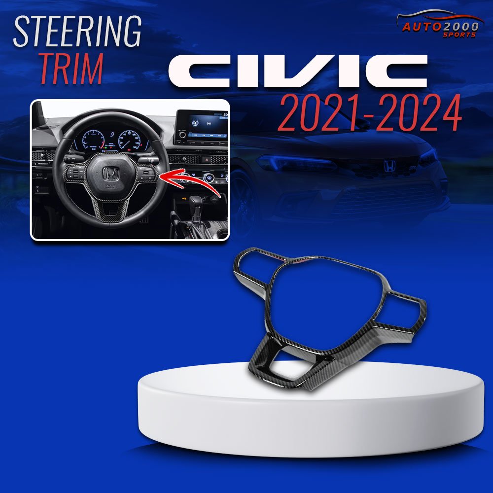 Honda Civic Carbon Fiber Steering Trim 2022