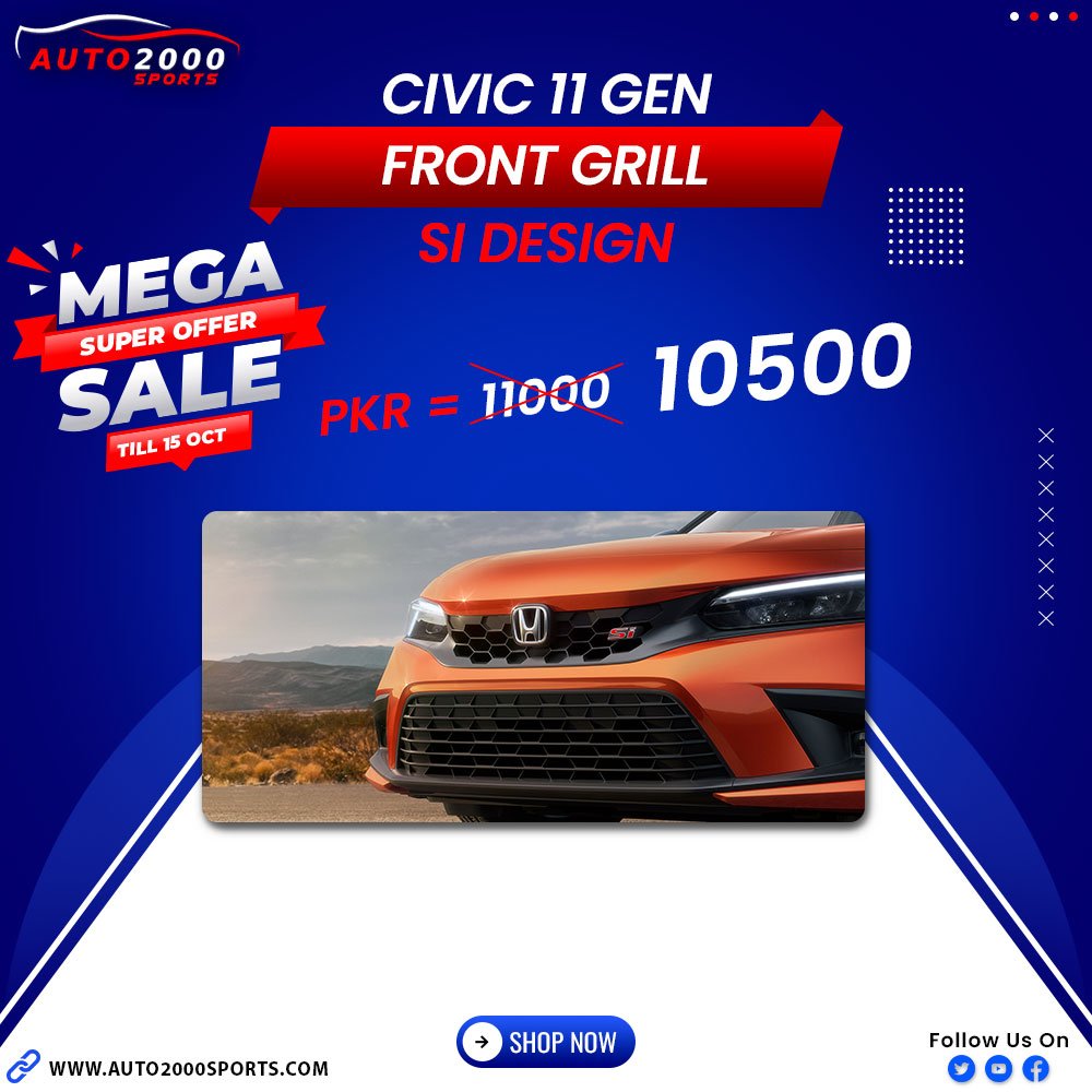 Honda Civic Front Grill 2022