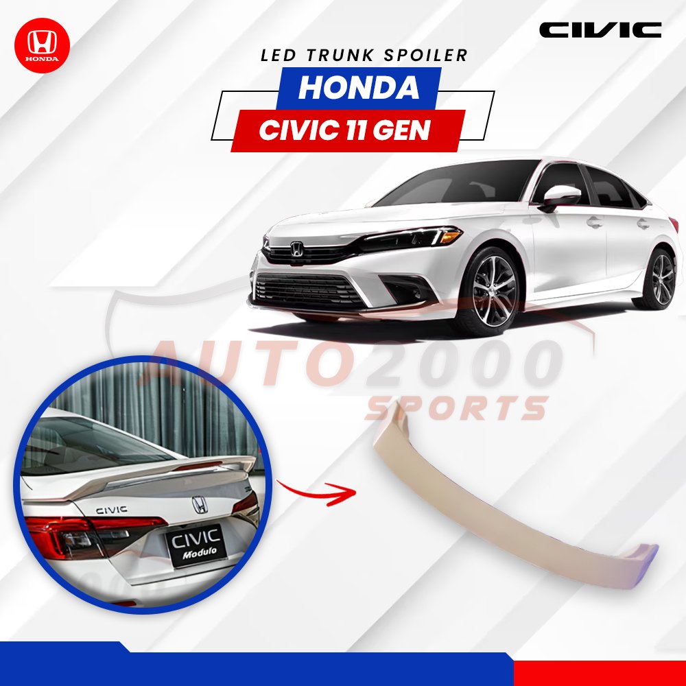 Honda Civic LED Trunk Spoiler 2022