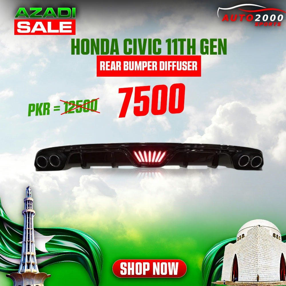 Buy Honda Civic Rear Bumper Diffuser 2022