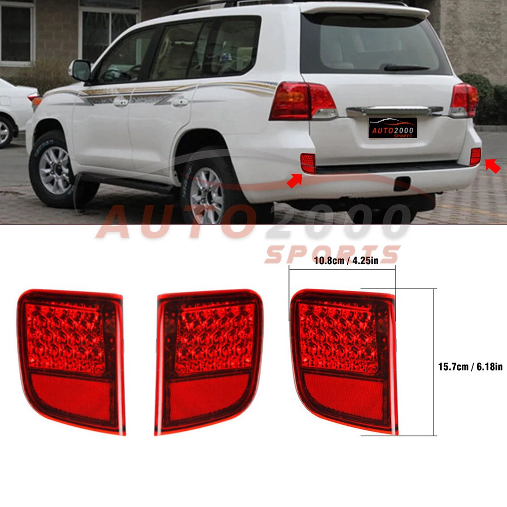 Toyota Land Cruiser FJ200 Rear Bumper Reflector 2008-2015