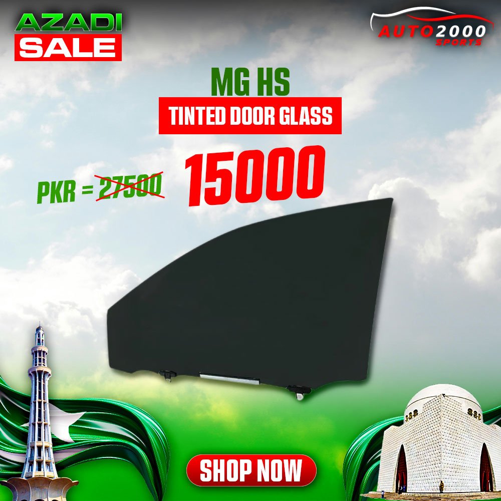 Buy MG HS Tinted Door Window Glass Set