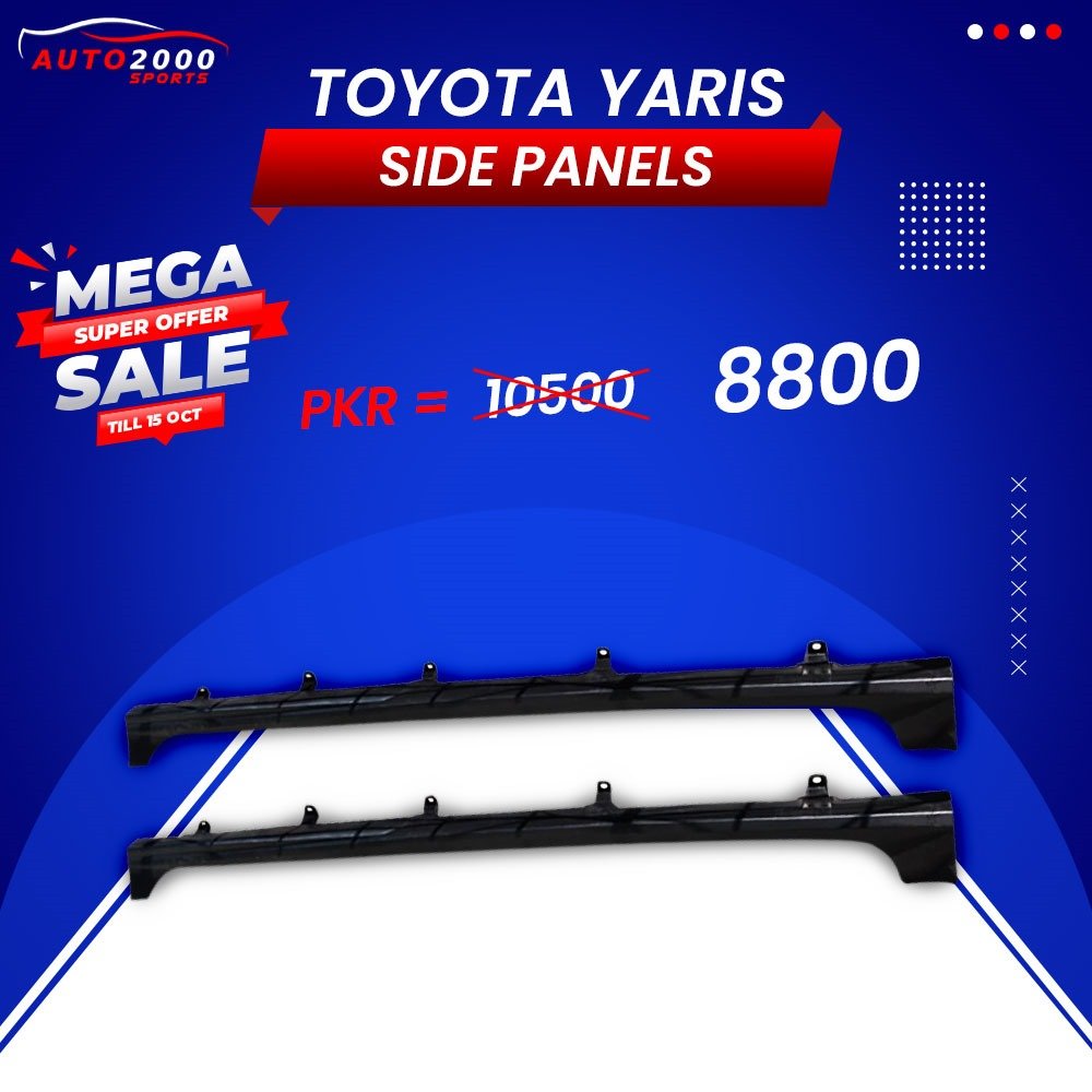 Buy Toyota Yaris Side Panel Side Skirts 2020-2024