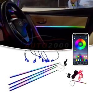 Universal 18 in 1 LED Car Ambient Lights RGB Interior Light
