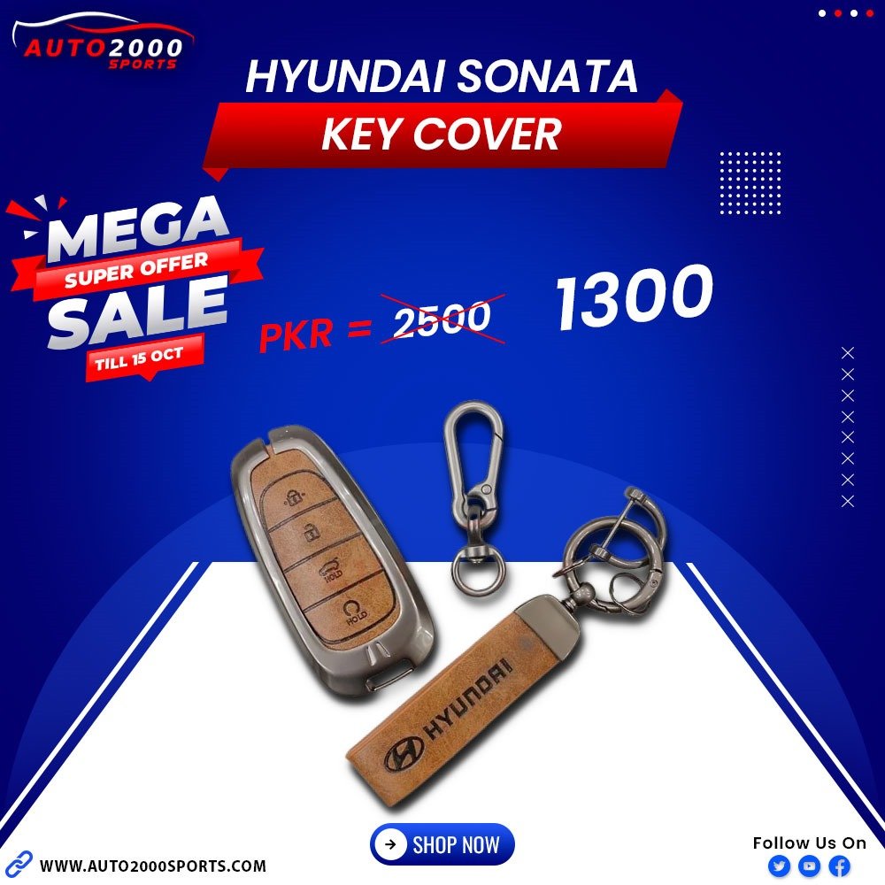 Buy Hyundai Sonata Key Covers With Metal Shell 2021-2023