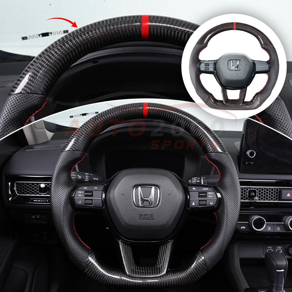 Honda Civic Carbon Fiber Steering Wheel 2022-2023