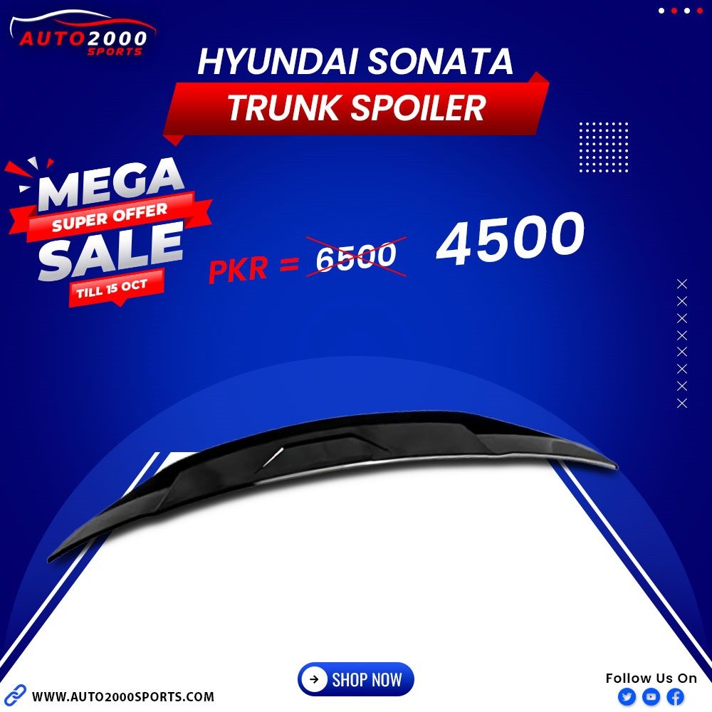 Hyundai Sonata Trunk Spoiler Ducktail Style 2021-2023