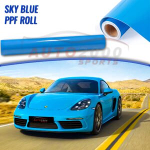 Sky Blue Colored TPU PPF Car Paint Protection Film