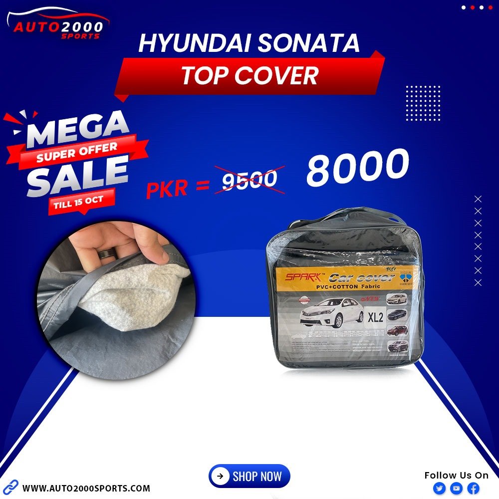 Hyundai Sonata Top Cover Premium Quality Parachute Fabric Cover