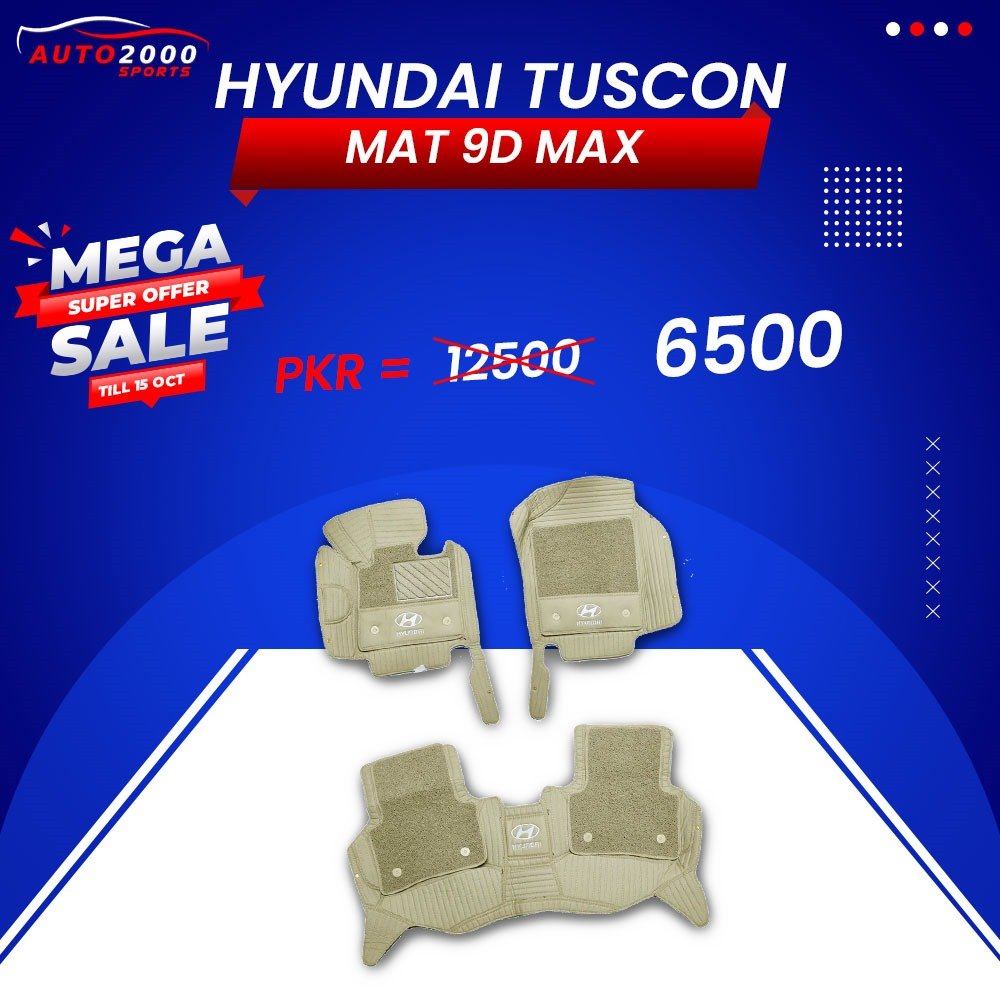 Hyundai Tucson 9D Max Floor Mats 2020-2024