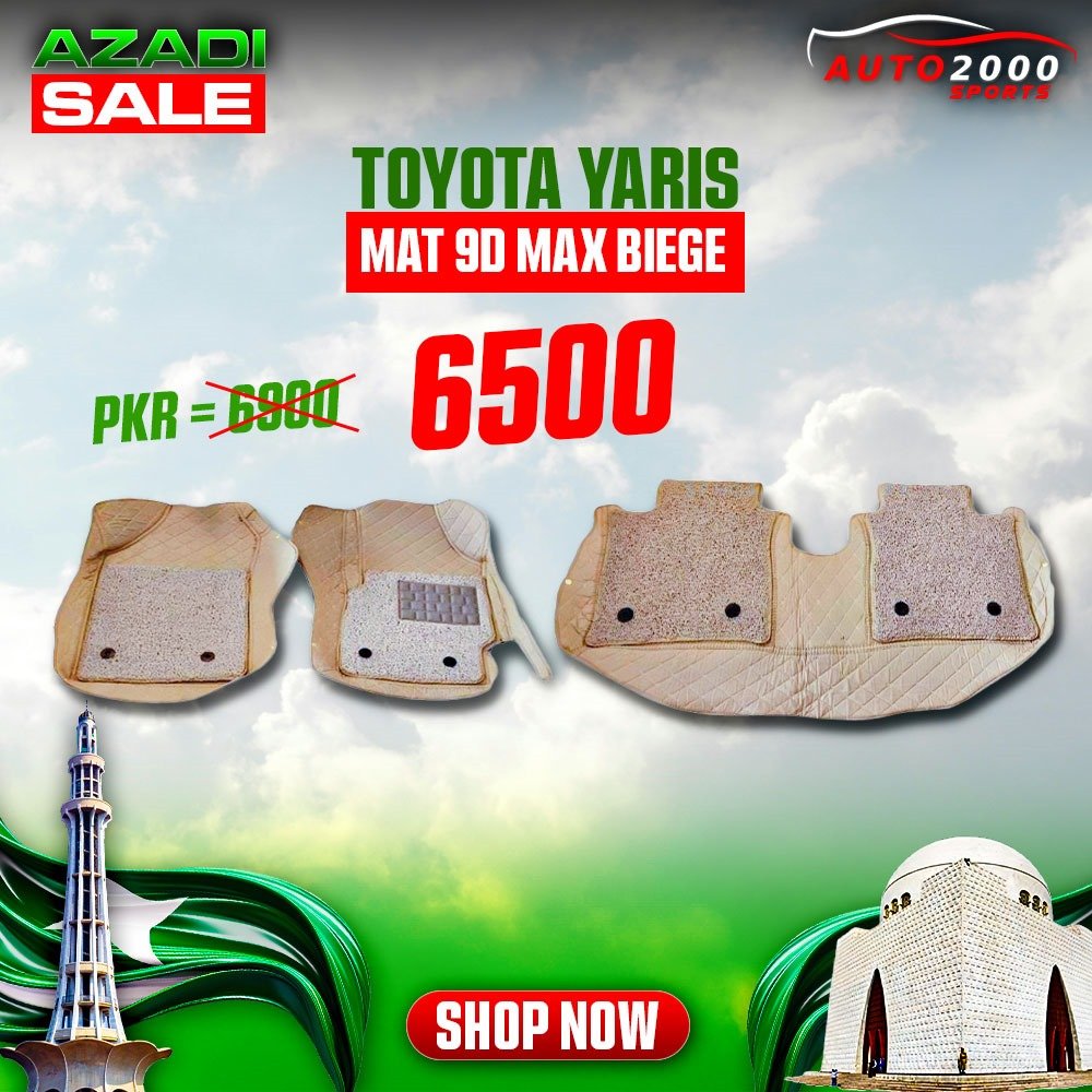 Toyota Yaris 9D Max Floor Mats 2020-2024