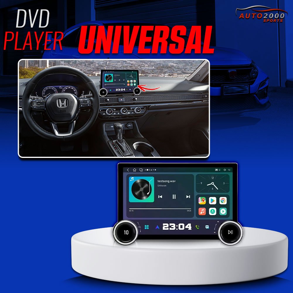 Car Universal DVD Player with Android and Clear Diamond 2K Screen