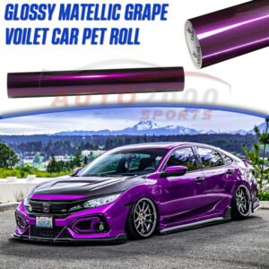 Best Quality Colored PPF Glossy Metallic Grape Violet Car Wrap