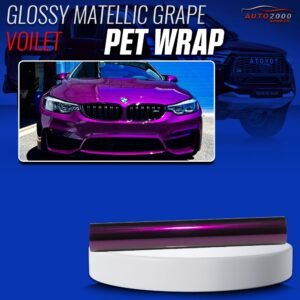 Best Quality Colored PPF Glossy Metallic Grape Violet Car Wrap