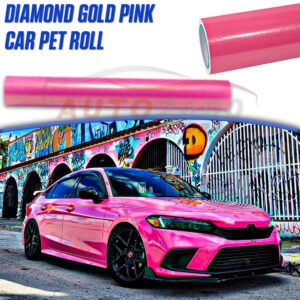 Car Wrap Diamond Gold Pink PPF Paint Protection Film