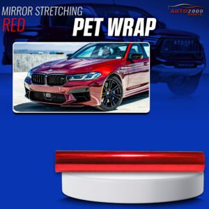 Car Wrap Red Colored Mirror Stretch PPF Paint Protection Film