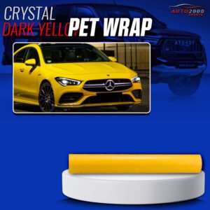 Colored PPF Paint Protection Film Crystal Dark Yellow Car Wrap