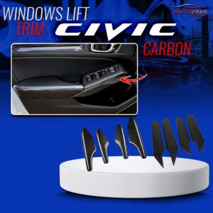 11th Gen Honda Civic Carbon Window Trims Left Side