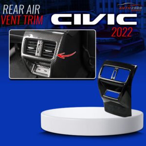 11th Generation Honda Civic Rear AC Vent Trims Carbon